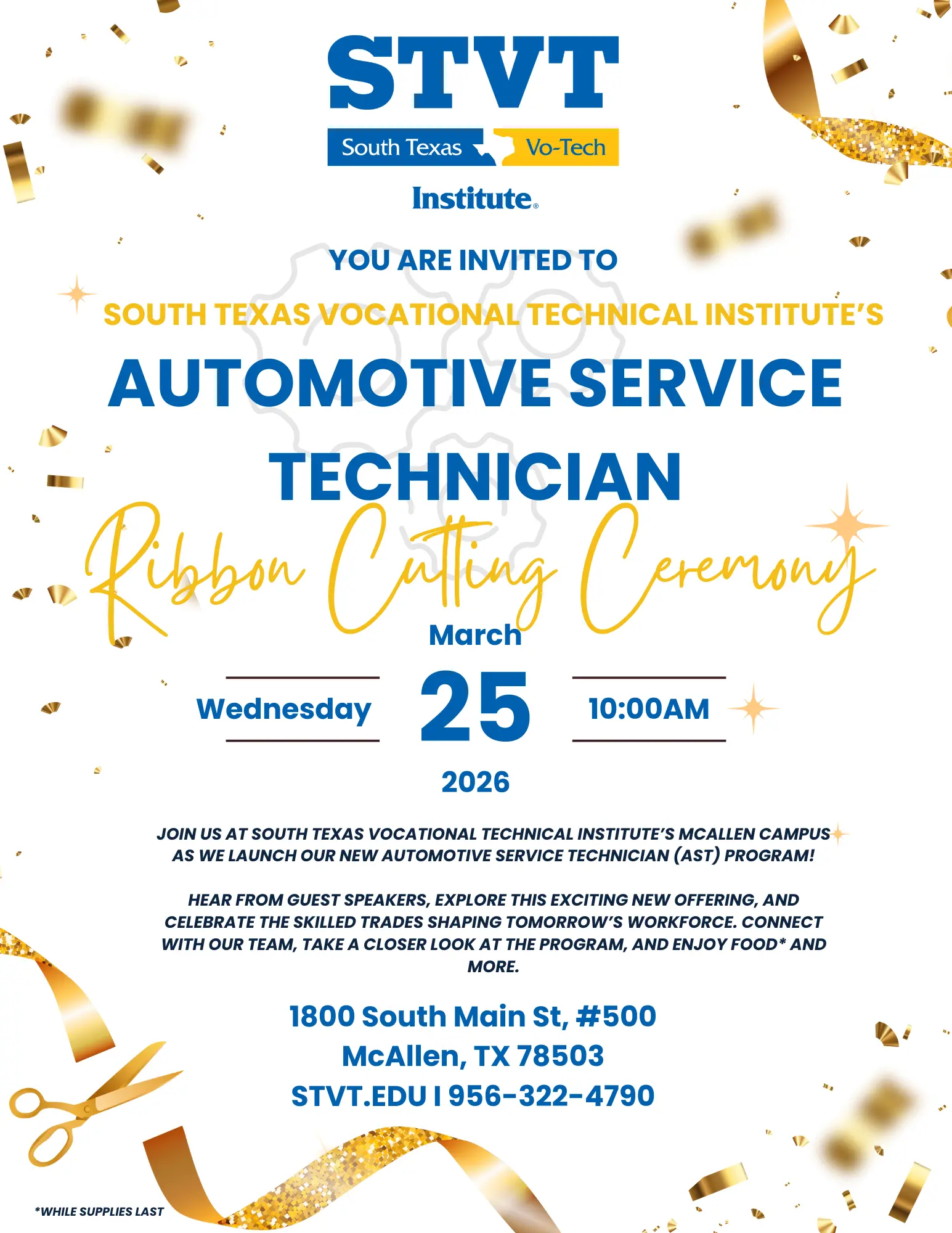 Automotive Service Technician Ribbon Cutting Ceremony