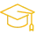 yellow graduation program icon